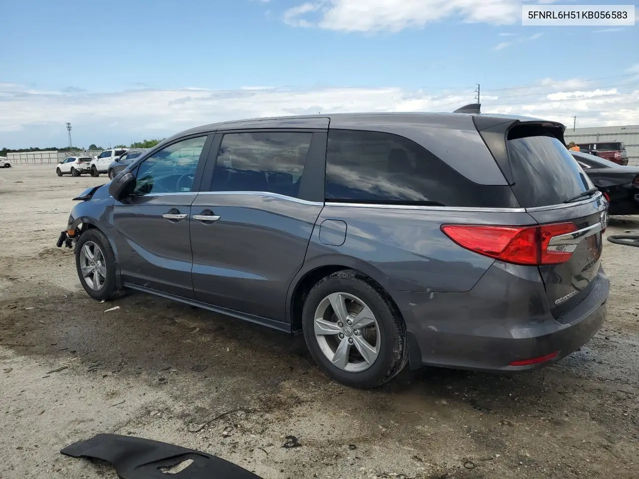 2019 Honda Odyssey Ex VIN: 5FNRL6H51KB056583 Lot: 56881465