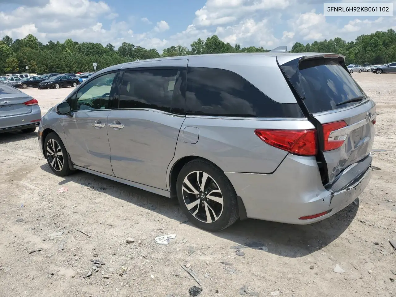 2019 Honda Odyssey Elite VIN: 5FNRL6H92KB061102 Lot: 62653025