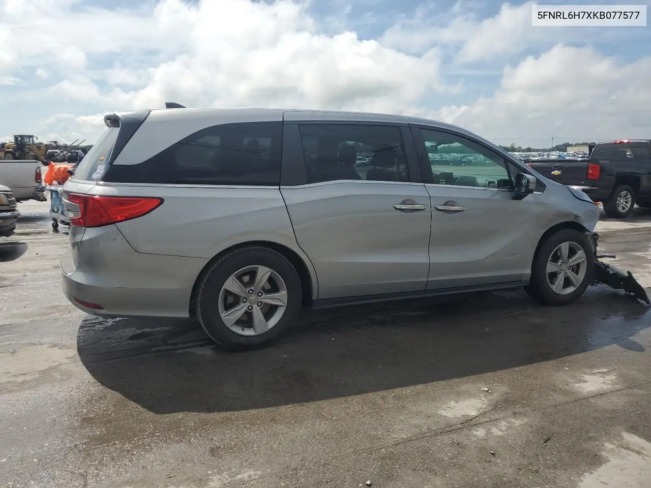 2019 Honda Odyssey Exl VIN: 5FNRL6H7XKB077577 Lot: 63150175