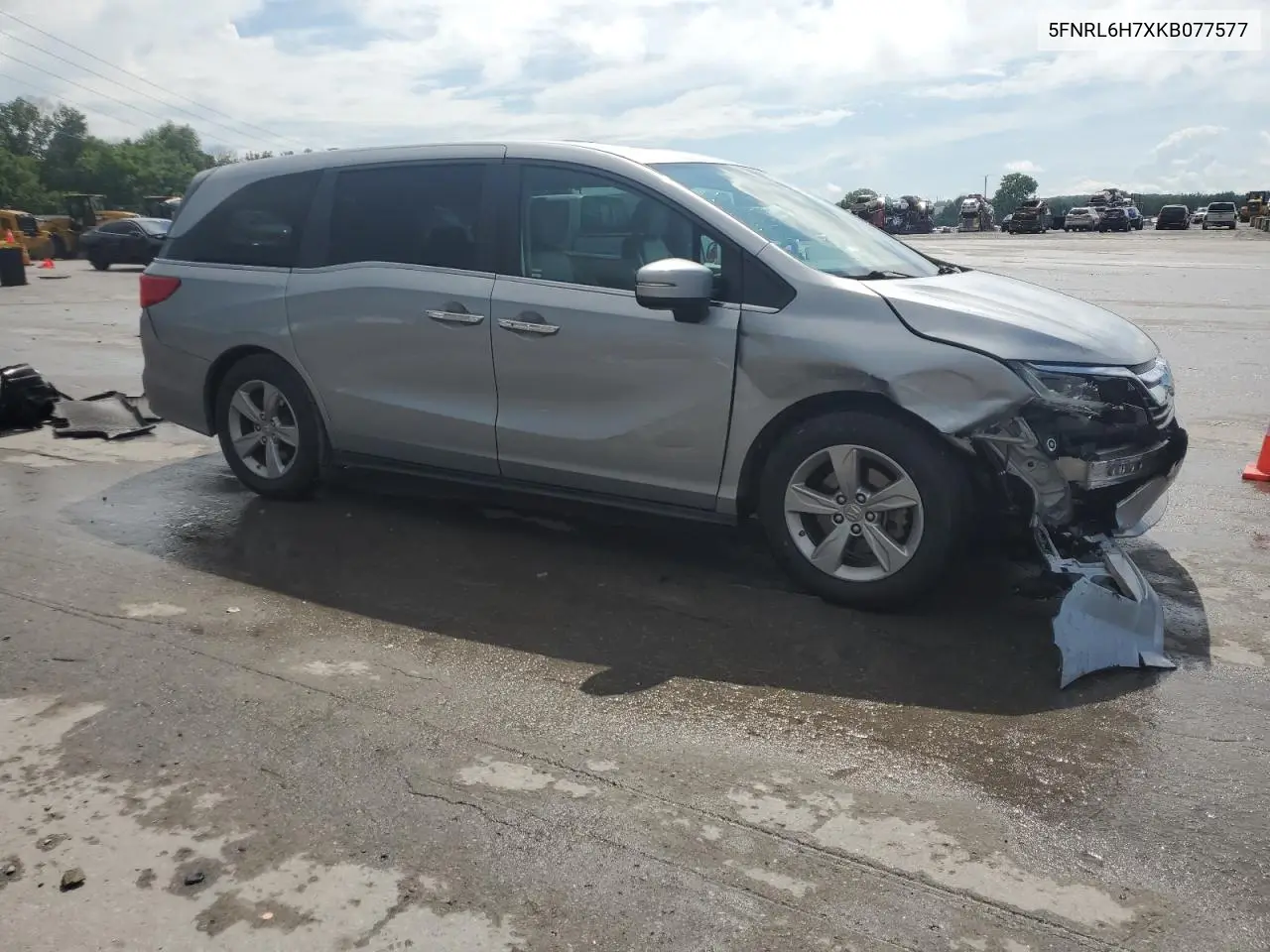 2019 Honda Odyssey Exl VIN: 5FNRL6H7XKB077577 Lot: 63150175