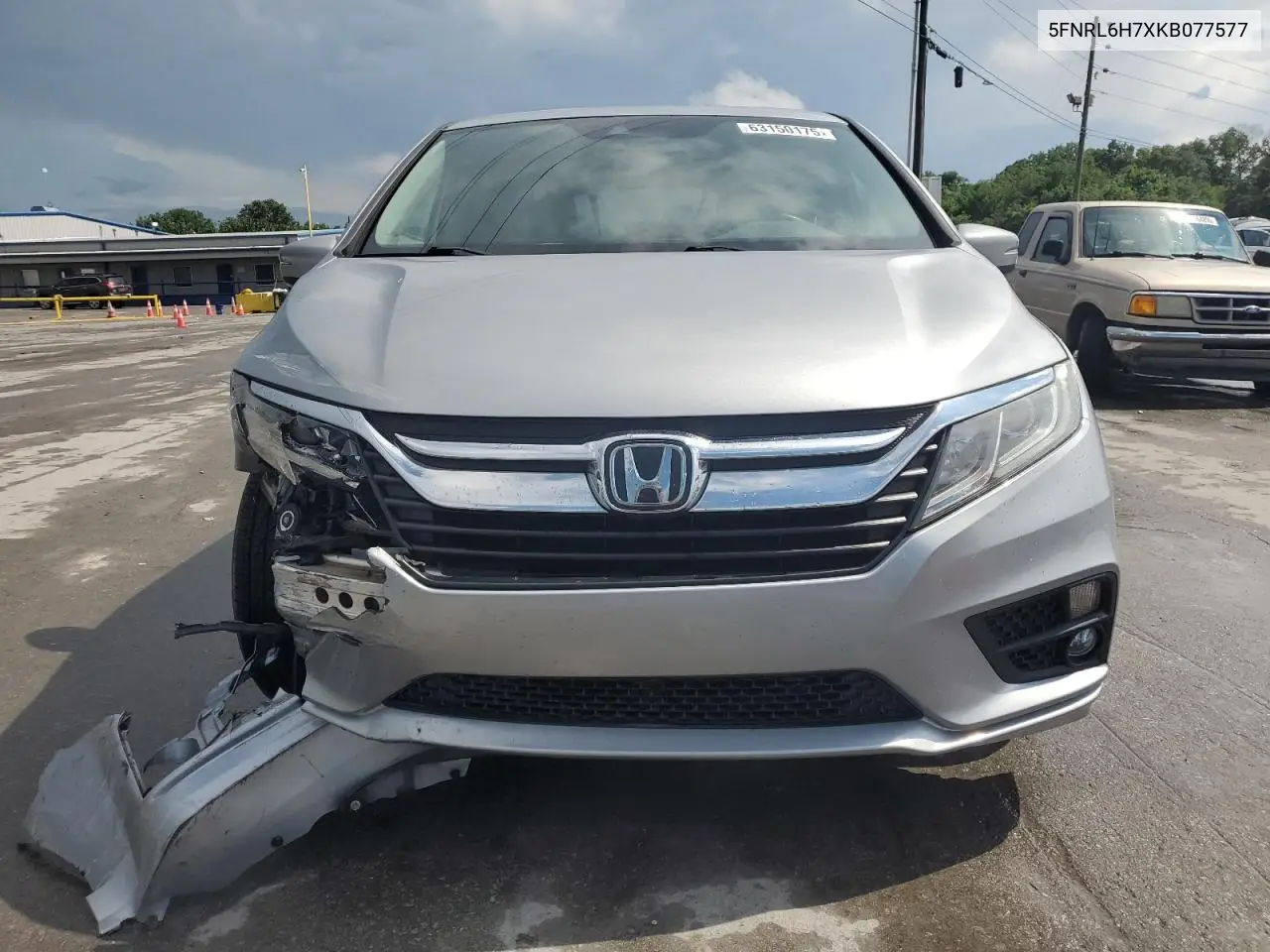 2019 Honda Odyssey Exl VIN: 5FNRL6H7XKB077577 Lot: 63150175