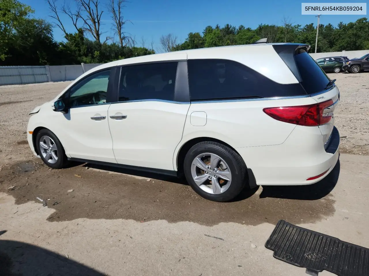 2019 Honda Odyssey Ex VIN: 5FNRL6H54KB059204 Lot: 63221685