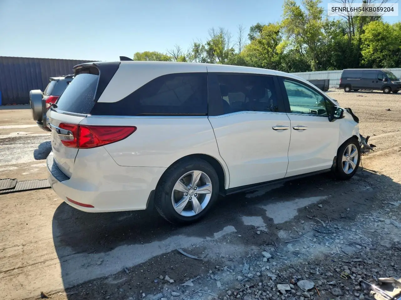 2019 Honda Odyssey Ex VIN: 5FNRL6H54KB059204 Lot: 63221685