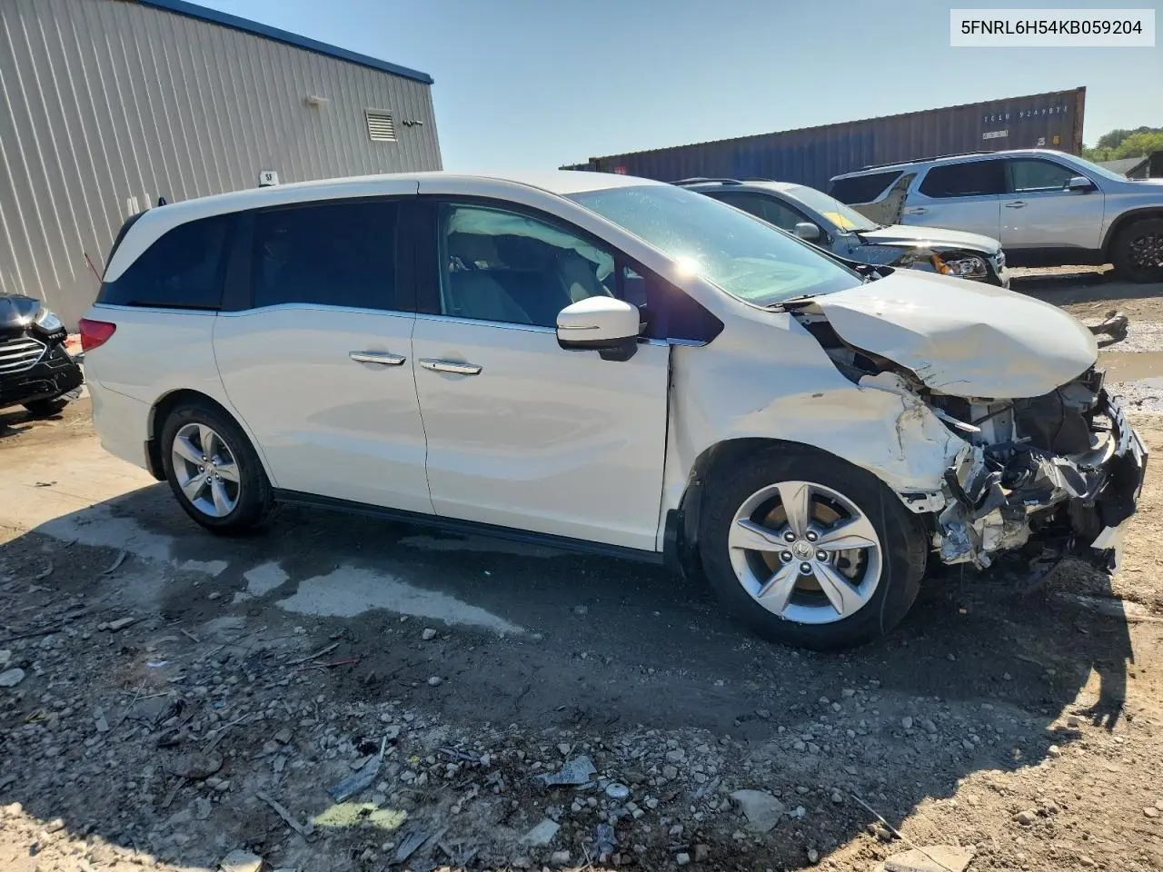 2019 Honda Odyssey Ex VIN: 5FNRL6H54KB059204 Lot: 63221685