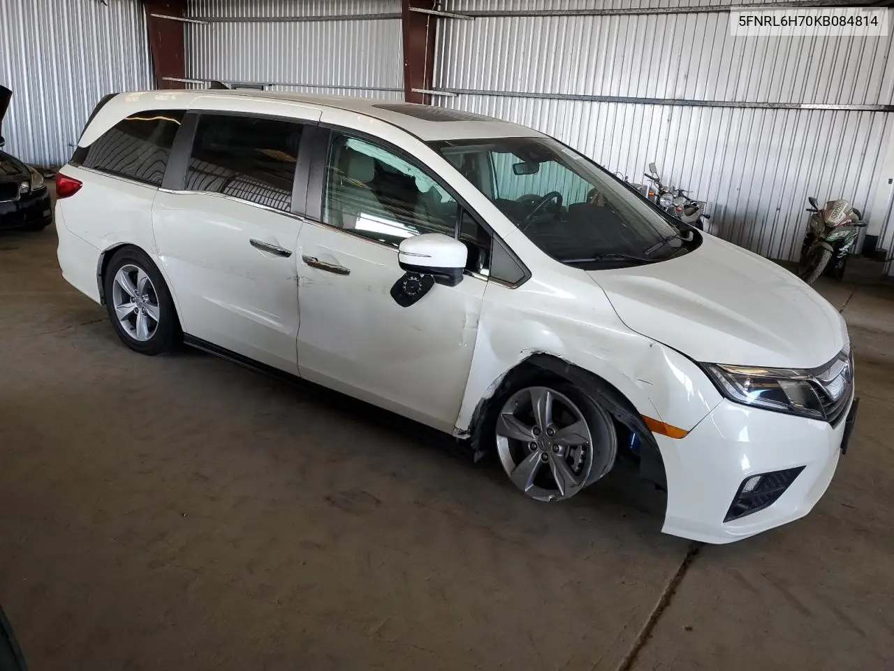 2019 Honda Odyssey Exl VIN: 5FNRL6H70KB084814 Lot: 63283415