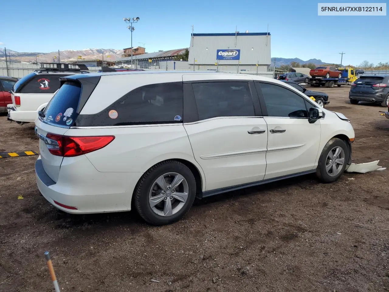 2019 Honda Odyssey Exl VIN: 5FNRL6H7XKB122114 Lot: 79084424