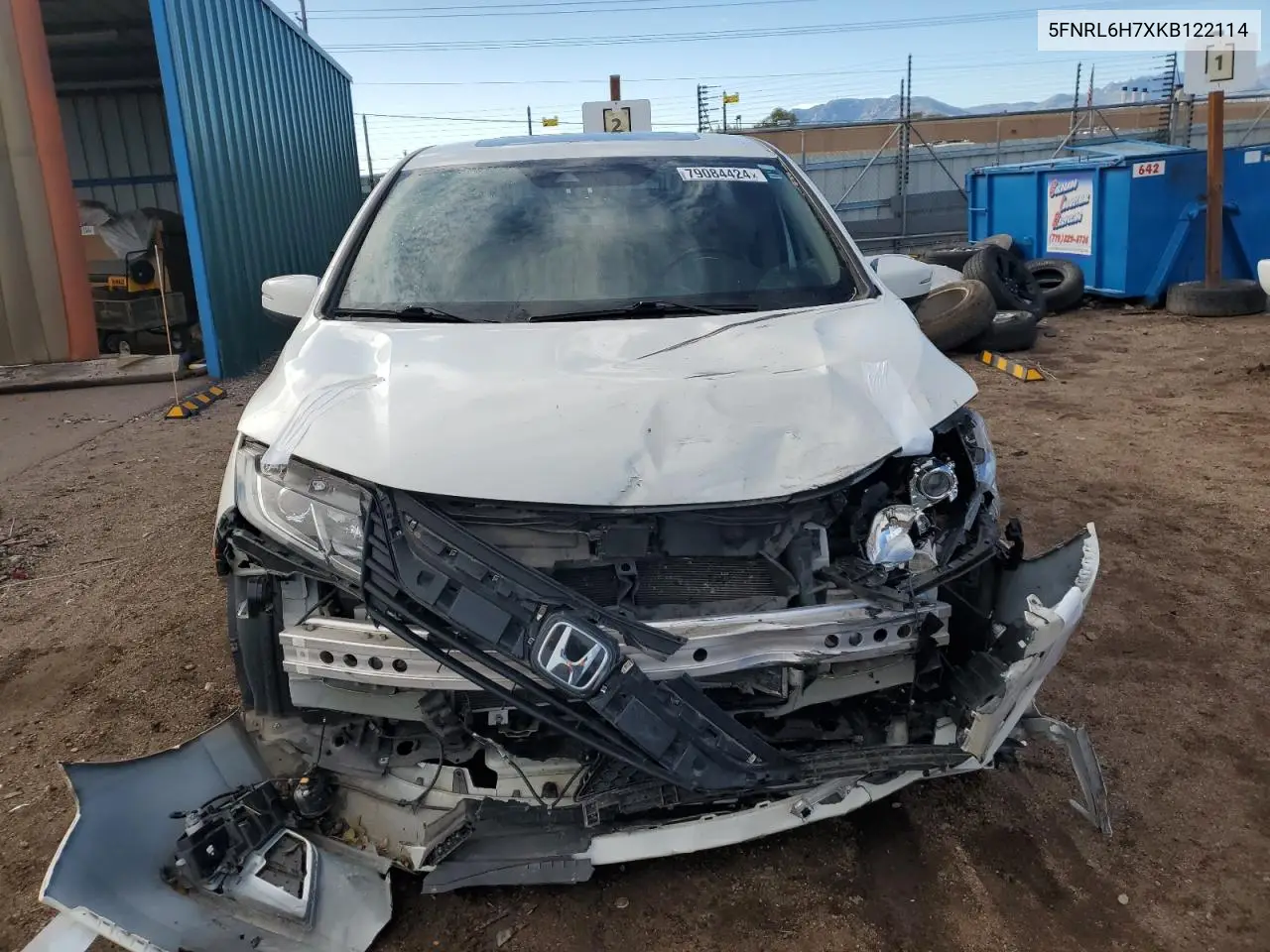 2019 Honda Odyssey Exl VIN: 5FNRL6H7XKB122114 Lot: 79084424