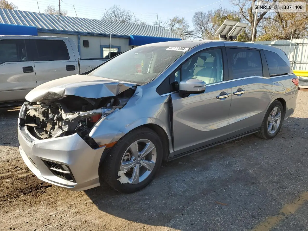 2019 Honda Odyssey Exl VIN: 5FNRL6H71KB071408 Lot: 82117804
