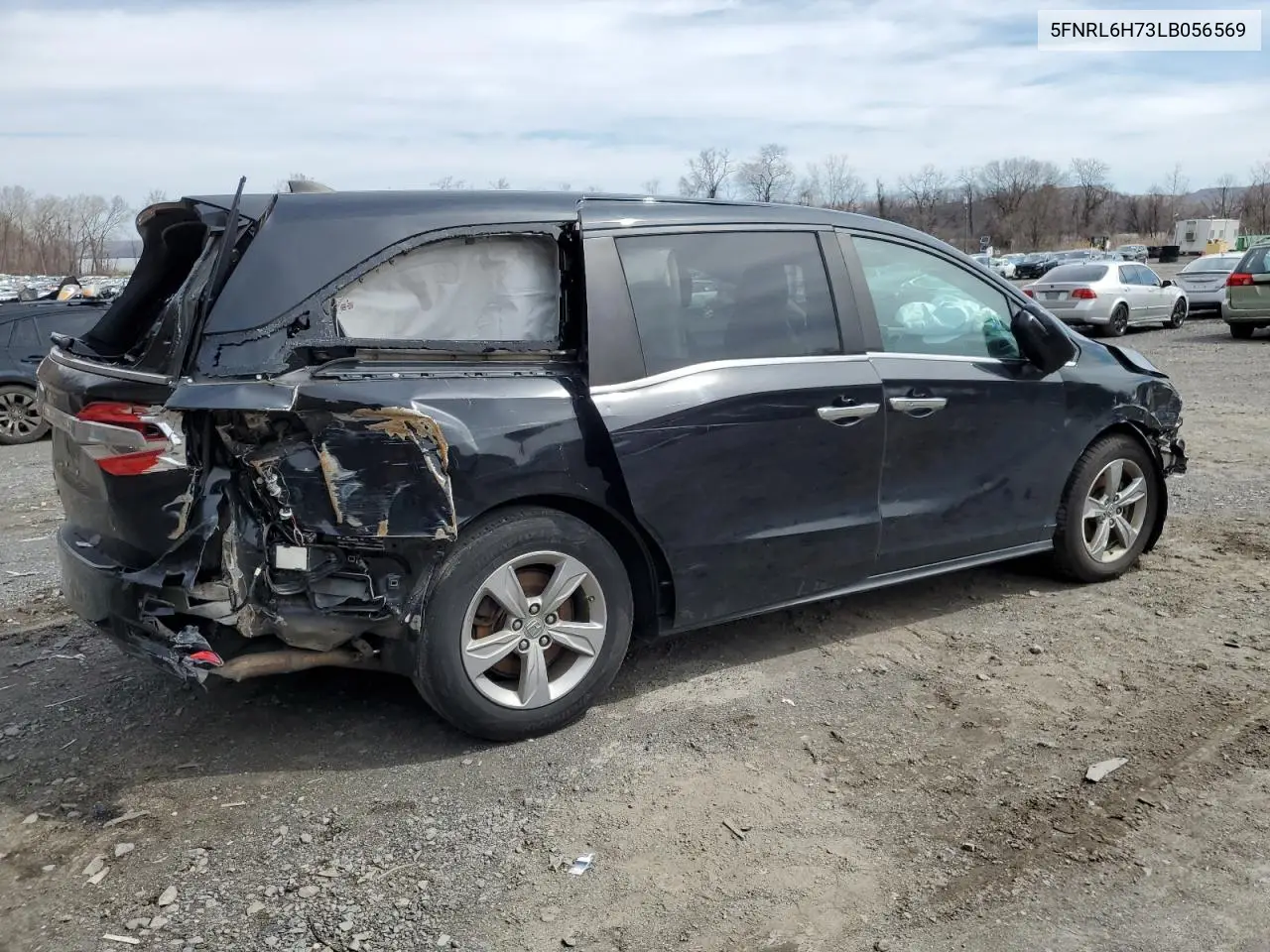 2020 Honda Odyssey Exl VIN: 5FNRL6H73LB056569 Lot: 52698725