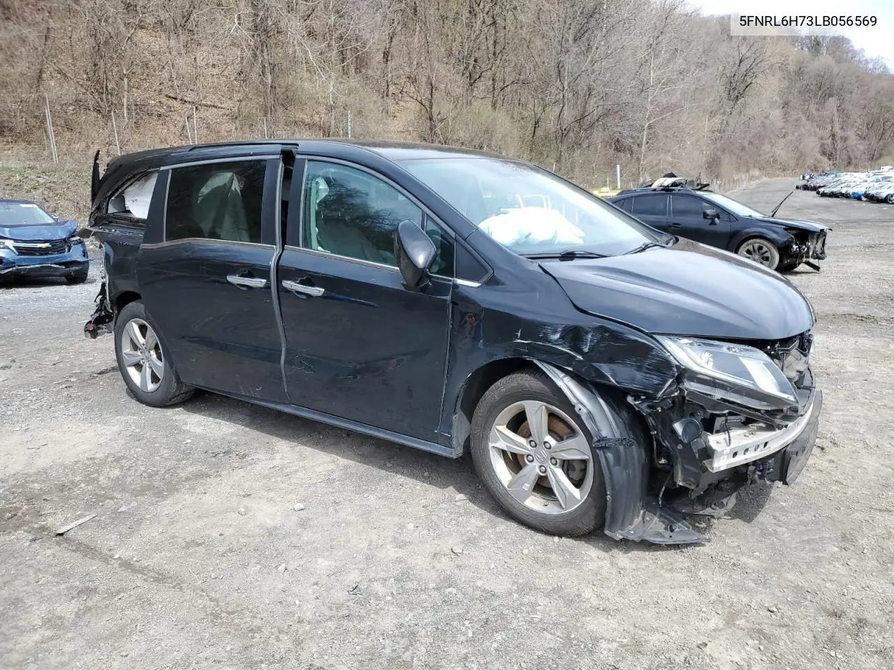 2020 Honda Odyssey Exl VIN: 5FNRL6H73LB056569 Lot: 52698725