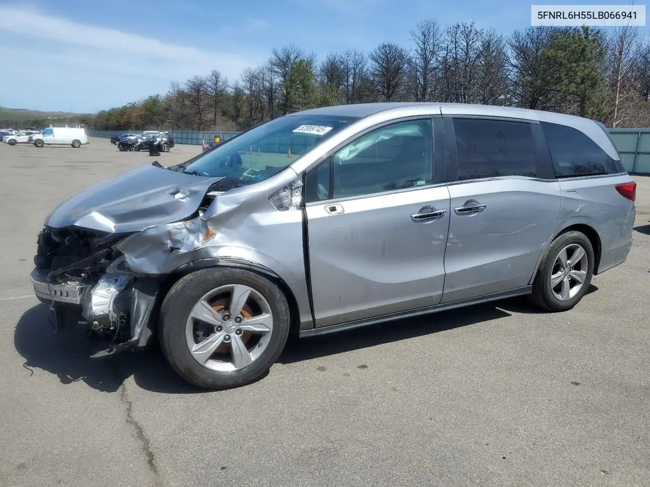 2020 Honda Odyssey Ex VIN: 5FNRL6H55LB066941 Lot: 52889745