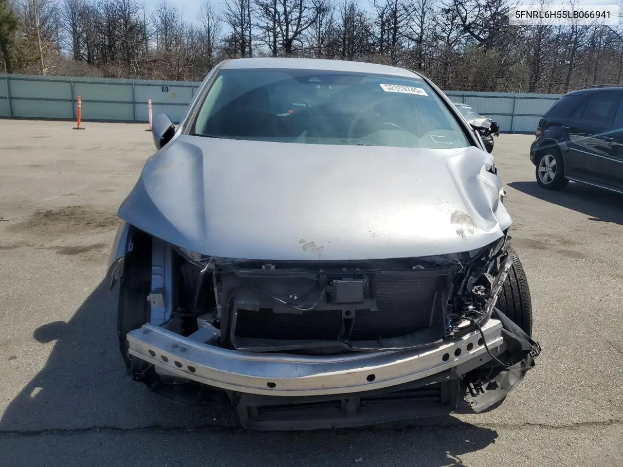 2020 Honda Odyssey Ex VIN: 5FNRL6H55LB066941 Lot: 52889745