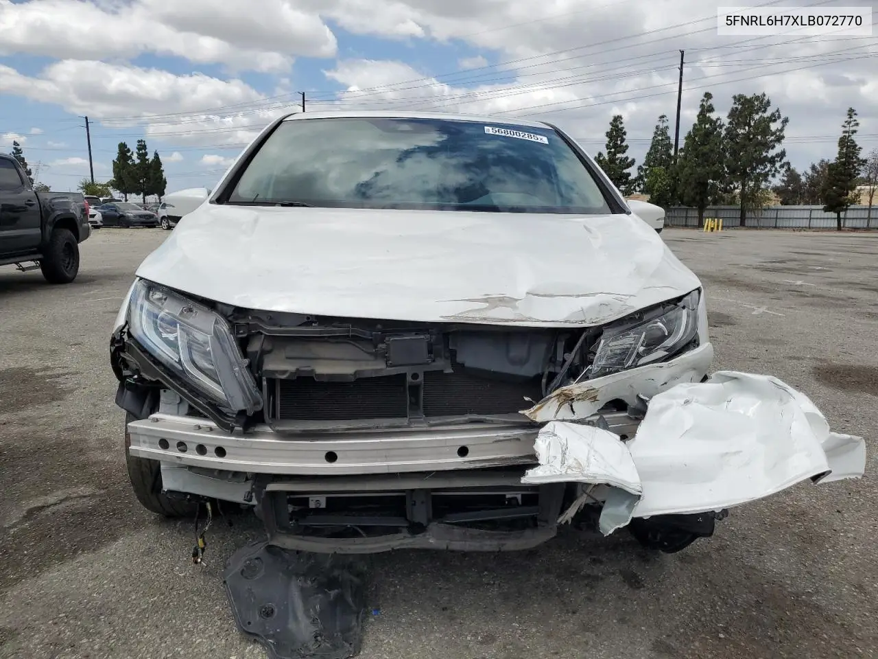 2020 Honda Odyssey Exl VIN: 5FNRL6H7XLB072770 Lot: 56800285