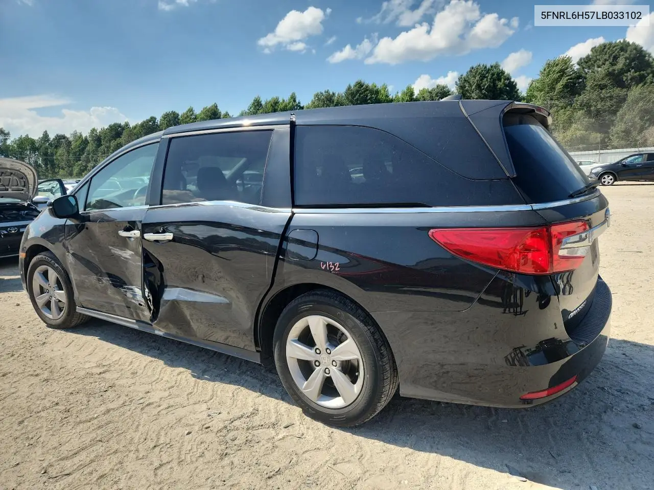 2020 Honda Odyssey Ex VIN: 5FNRL6H57LB033102 Lot: 62940265