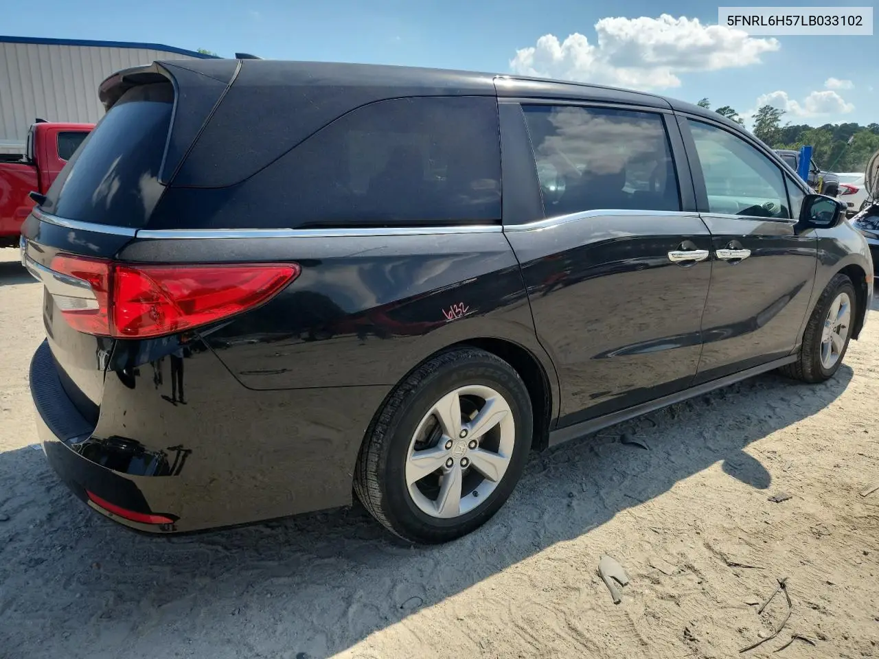 2020 Honda Odyssey Ex VIN: 5FNRL6H57LB033102 Lot: 62940265