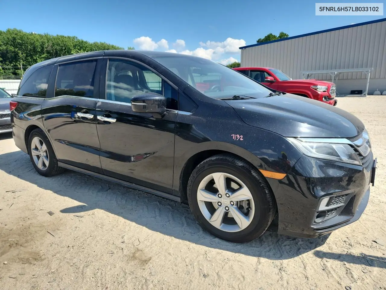 2020 Honda Odyssey Ex VIN: 5FNRL6H57LB033102 Lot: 62940265