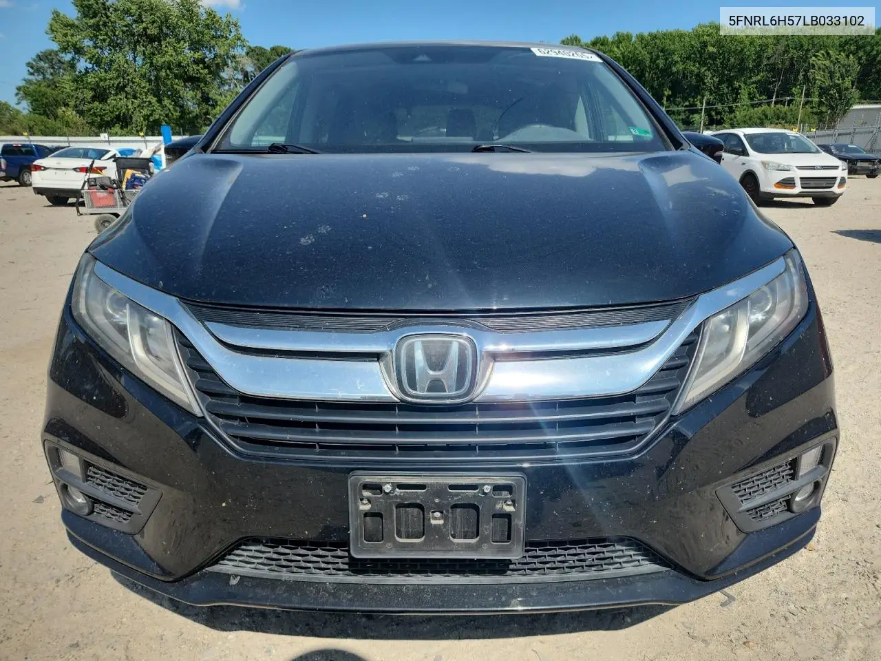 2020 Honda Odyssey Ex VIN: 5FNRL6H57LB033102 Lot: 62940265