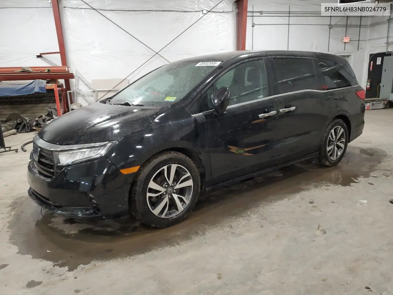 2022 Honda Odyssey Touring VIN: 5FNRL6H83NB024779 Lot: 48932895