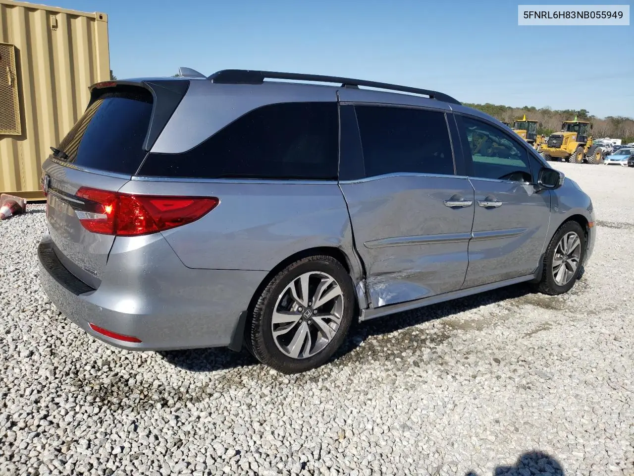 2022 Honda Odyssey Touring VIN: 5FNRL6H83NB055949 Lot: 49579145