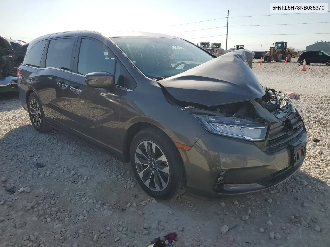 2022 Honda Odyssey Exl VIN: 5FNRL6H73NB035370 Lot: 50181905