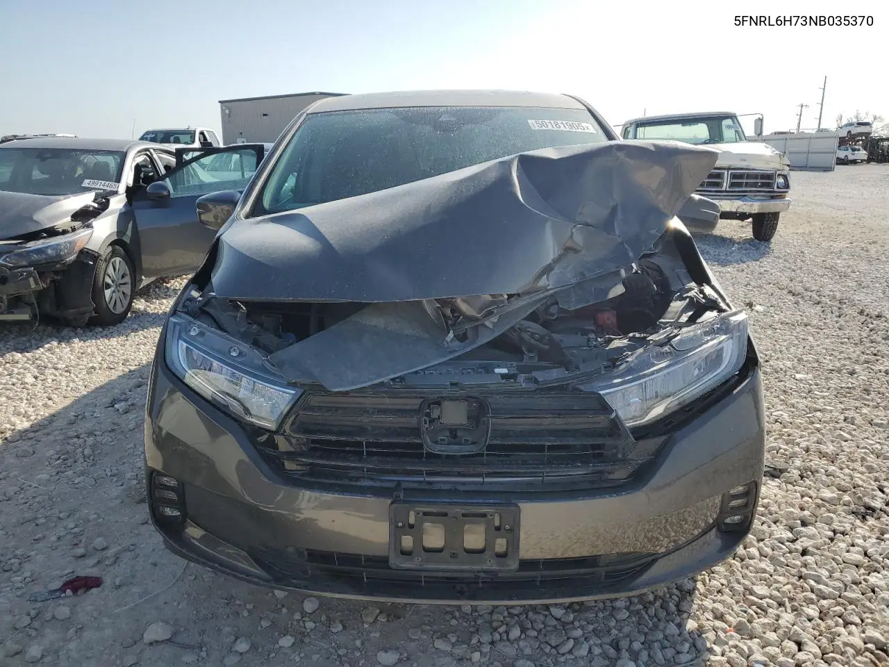 2022 Honda Odyssey Exl VIN: 5FNRL6H73NB035370 Lot: 50181905