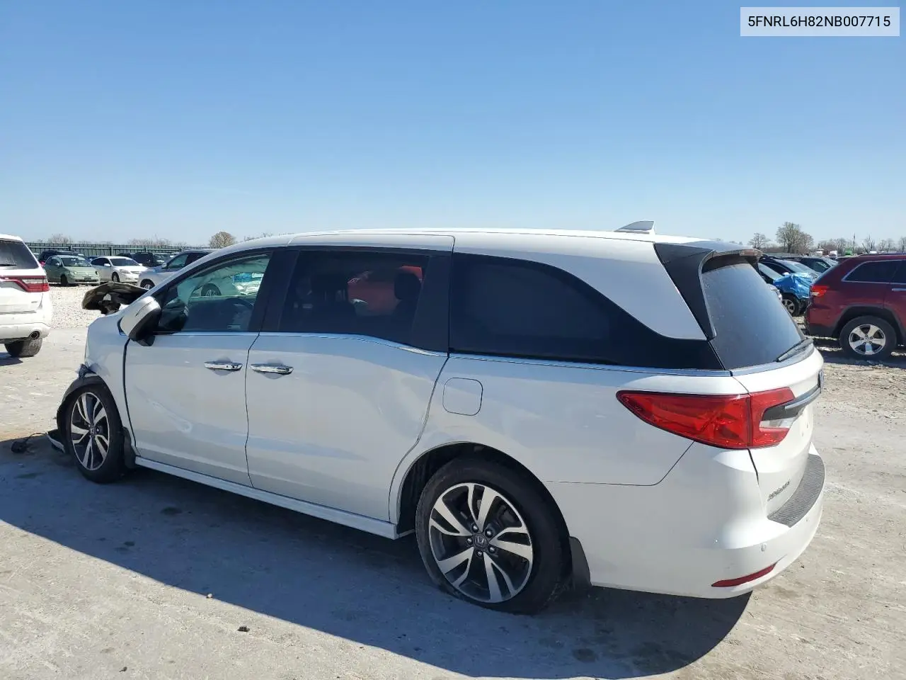 2022 Honda Odyssey Touring VIN: 5FNRL6H82NB007715 Lot: 50252585