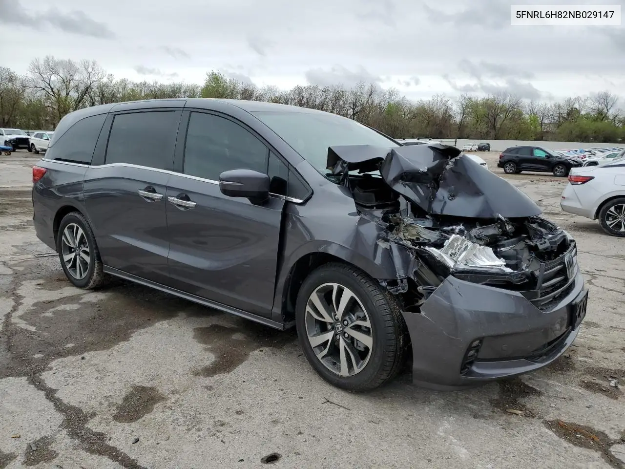 2022 Honda Odyssey Touring VIN: 5FNRL6H82NB029147 Lot: 51761875
