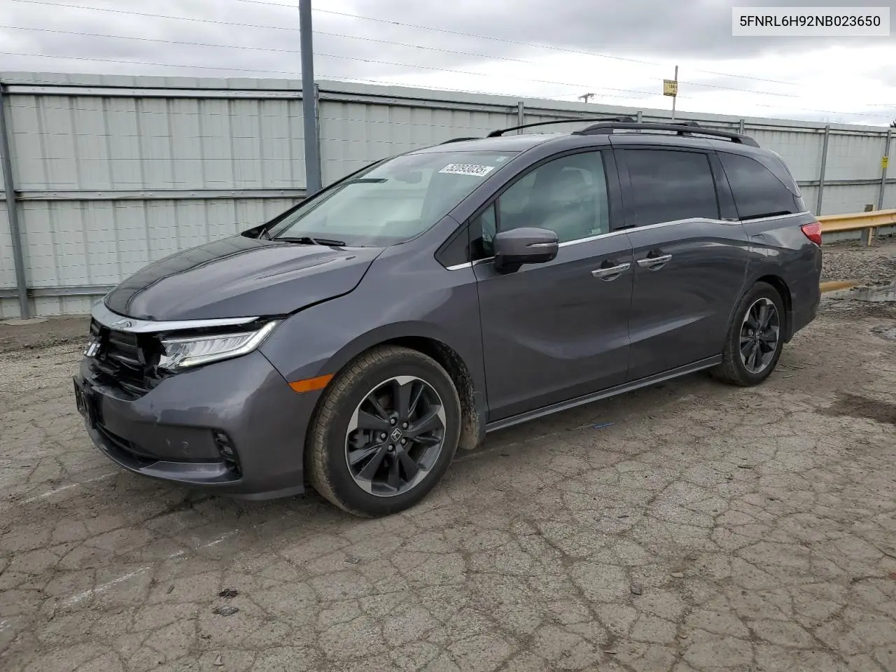2022 Honda Odyssey Elite VIN: 5FNRL6H92NB023650 Lot: 52093035
