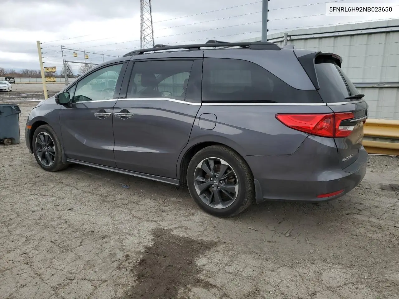 2022 Honda Odyssey Elite VIN: 5FNRL6H92NB023650 Lot: 52093035