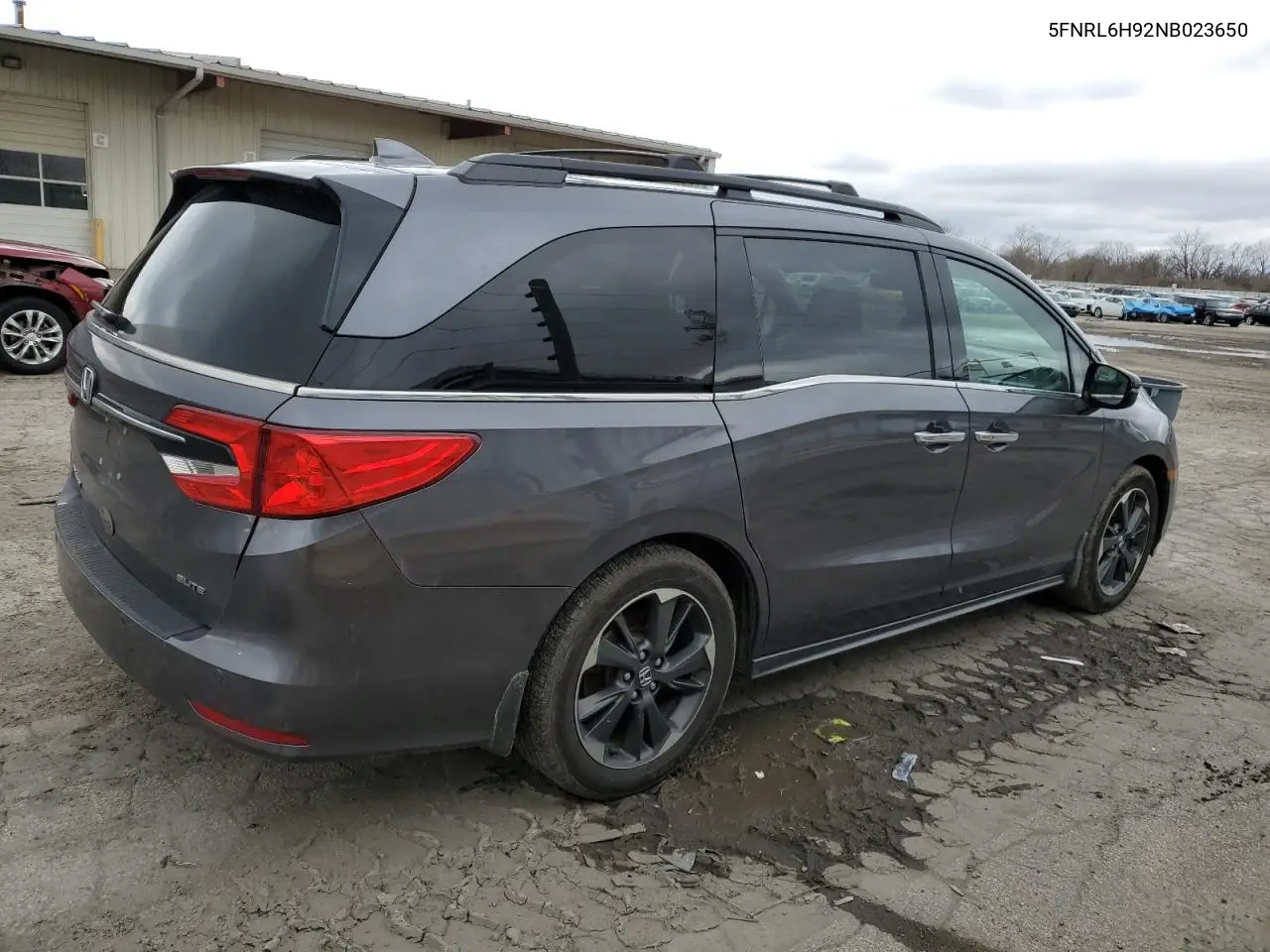 2022 Honda Odyssey Elite VIN: 5FNRL6H92NB023650 Lot: 52093035
