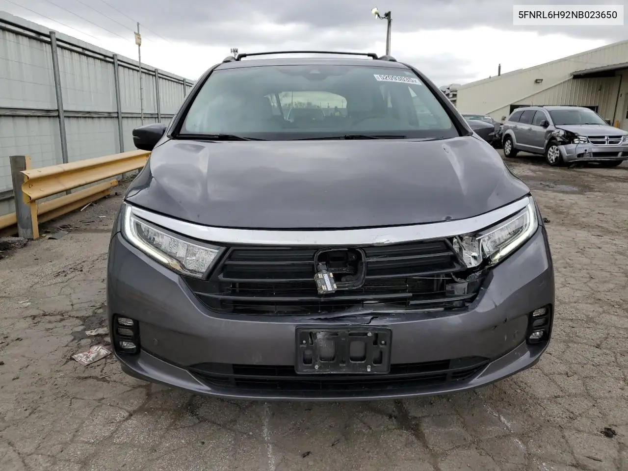 2022 Honda Odyssey Elite VIN: 5FNRL6H92NB023650 Lot: 52093035