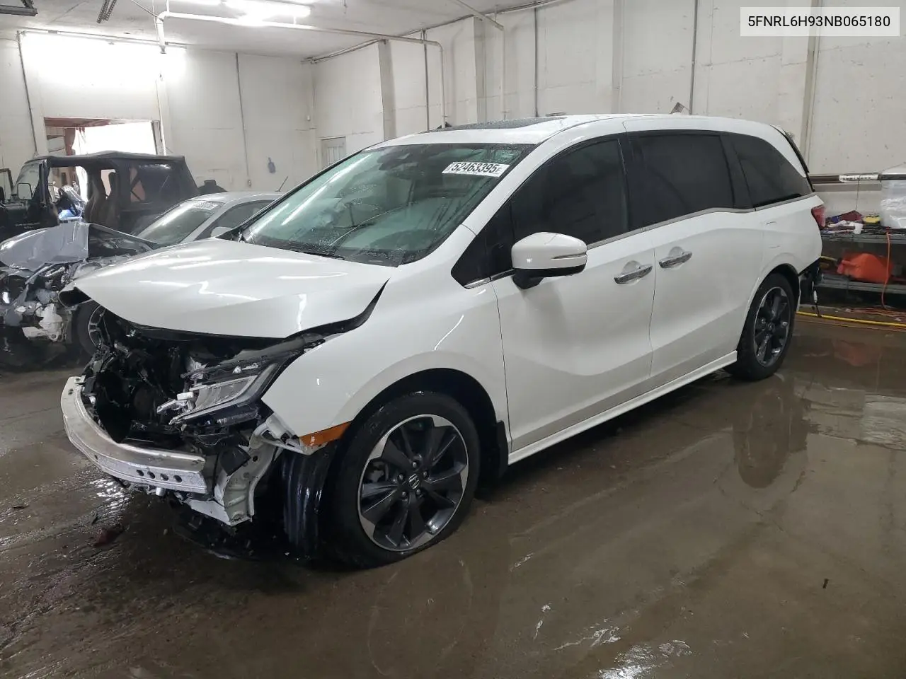 2022 Honda Odyssey Elite VIN: 5FNRL6H93NB065180 Lot: 52463395