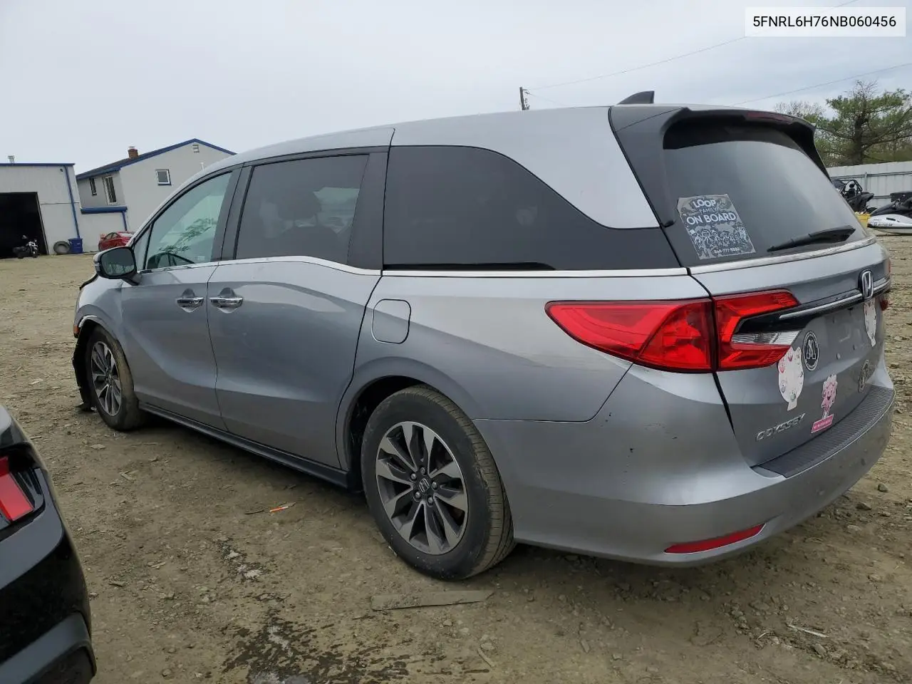 2022 Honda Odyssey Exl VIN: 5FNRL6H76NB060456 Lot: 52706755