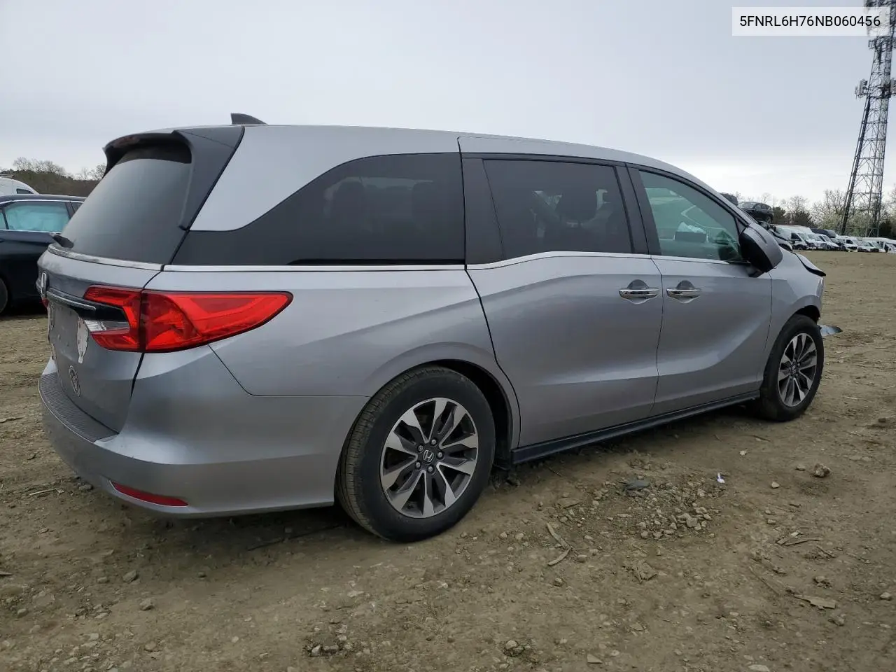 2022 Honda Odyssey Exl VIN: 5FNRL6H76NB060456 Lot: 52706755