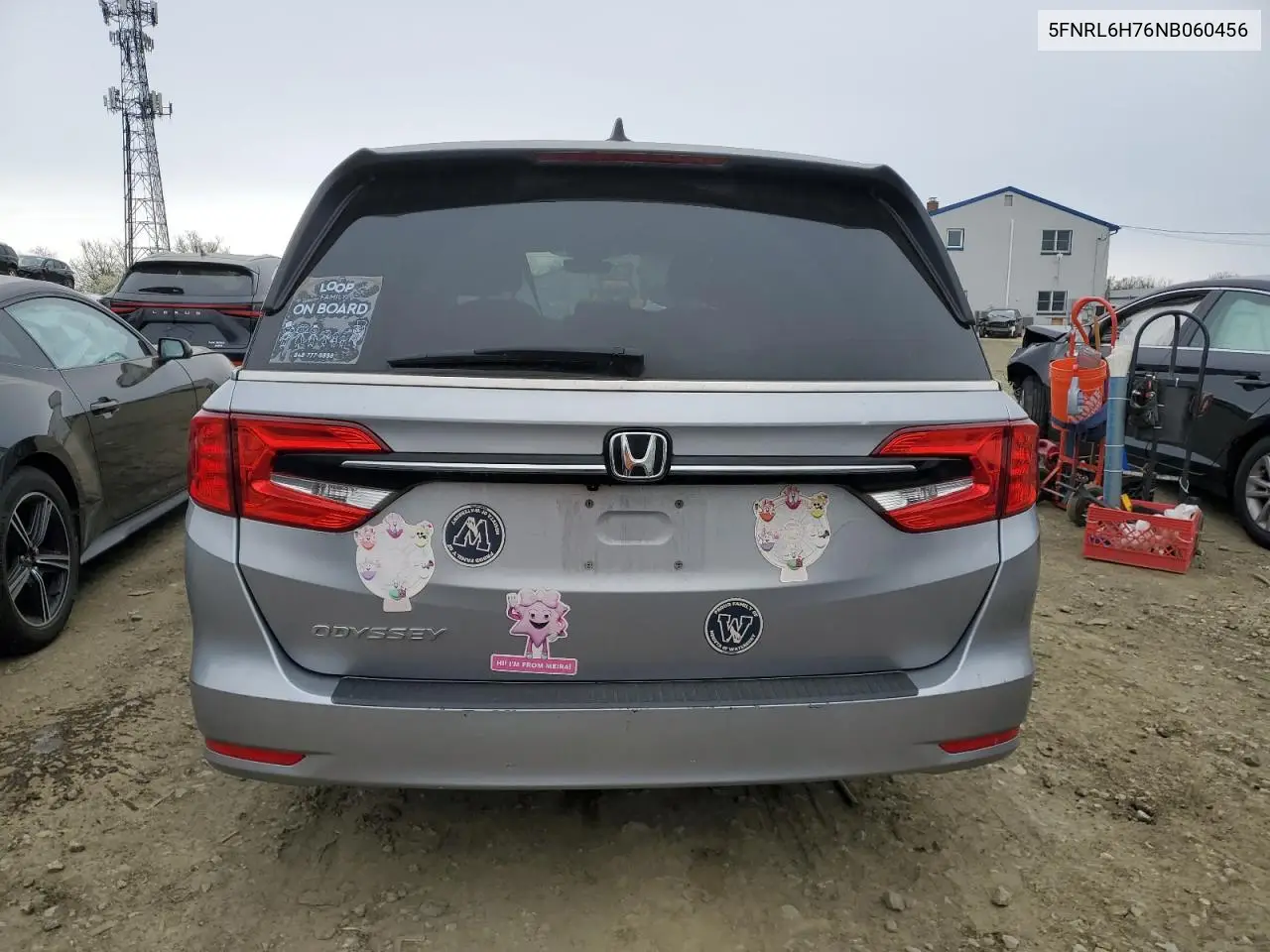 2022 Honda Odyssey Exl VIN: 5FNRL6H76NB060456 Lot: 52706755