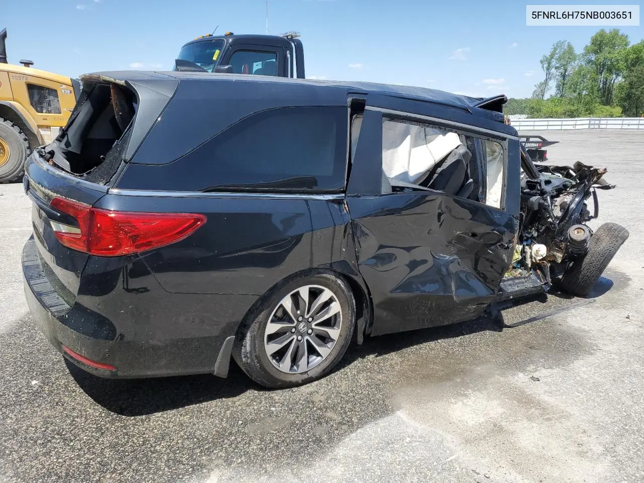 2022 Honda Odyssey Exl VIN: 5FNRL6H75NB003651 Lot: 53328205