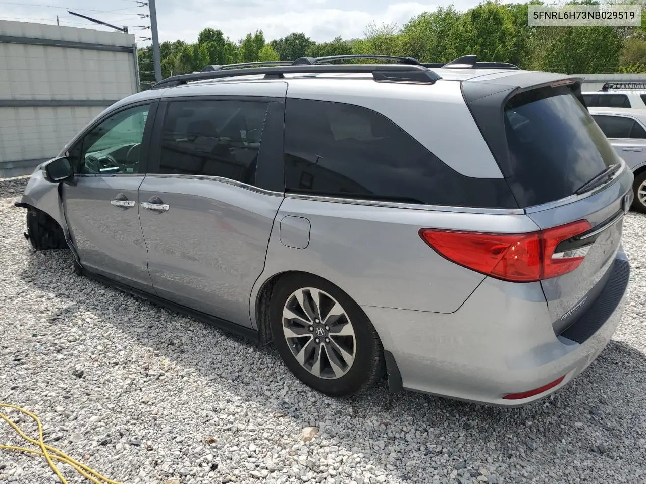 2022 Honda Odyssey Exl VIN: 5FNRL6H73NB029519 Lot: 53661545