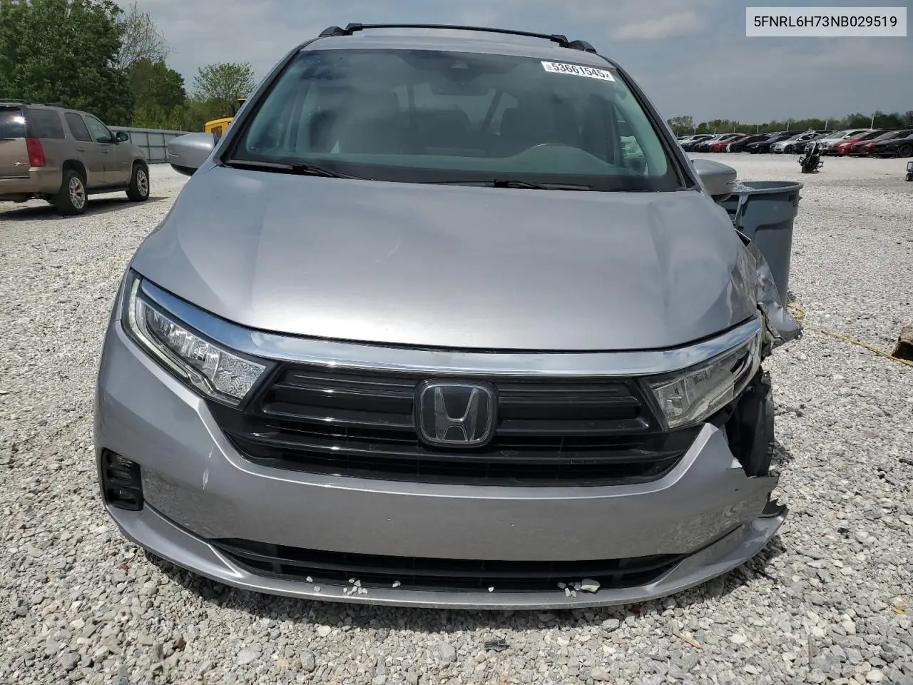 2022 Honda Odyssey Exl VIN: 5FNRL6H73NB029519 Lot: 53661545