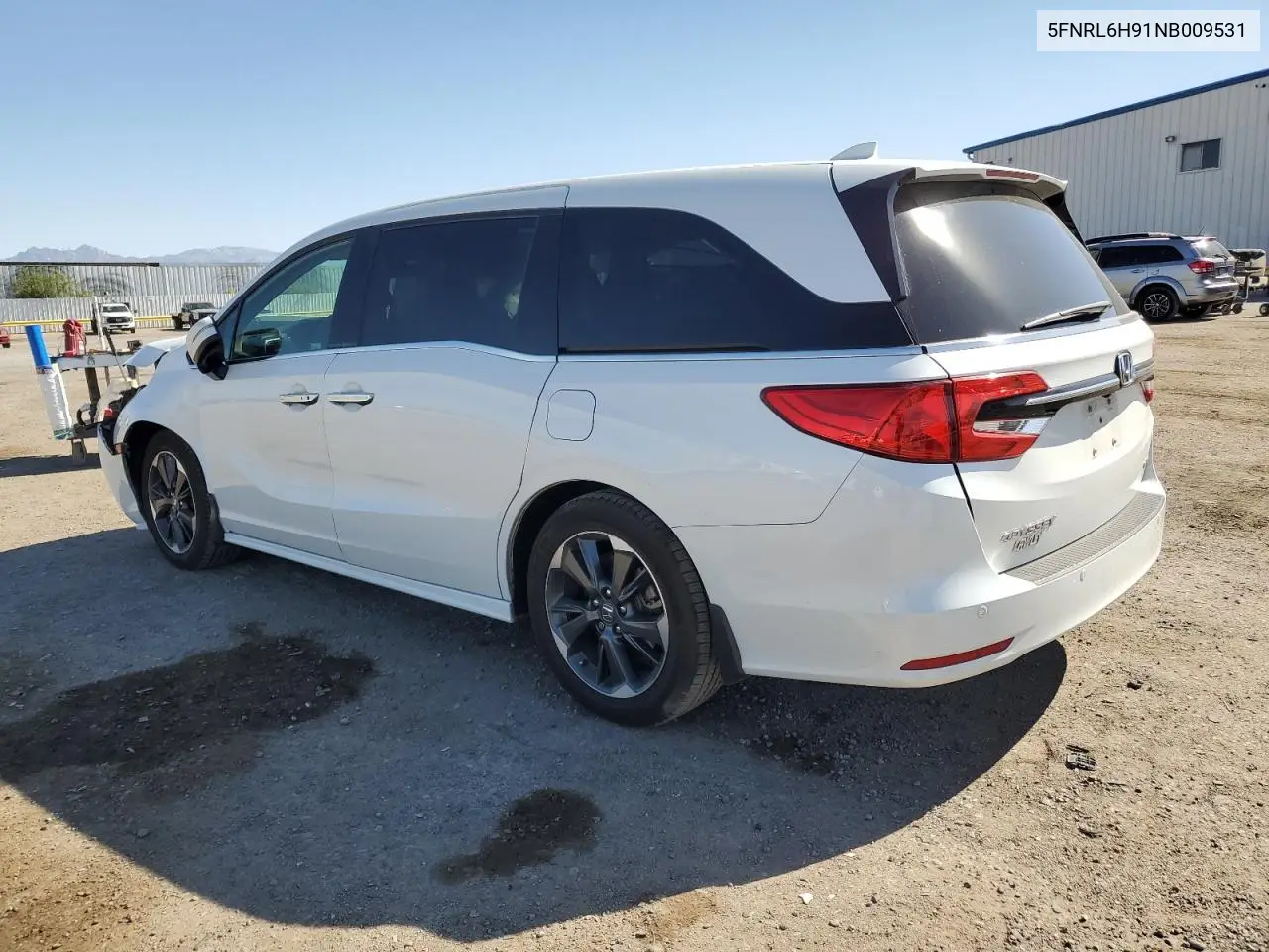 2022 Honda Odyssey Elite VIN: 5FNRL6H91NB009531 Lot: 54019135