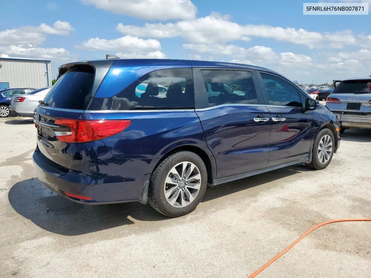 2022 Honda Odyssey Exl VIN: 5FNRL6H76NB007871 Lot: 54418275