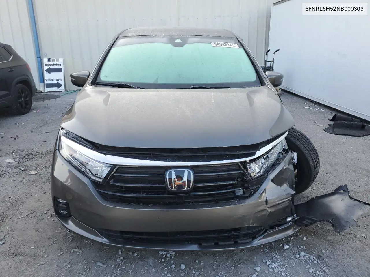 2022 Honda Odyssey Ex VIN: 5FNRL6H52NB000303 Lot: 54599145