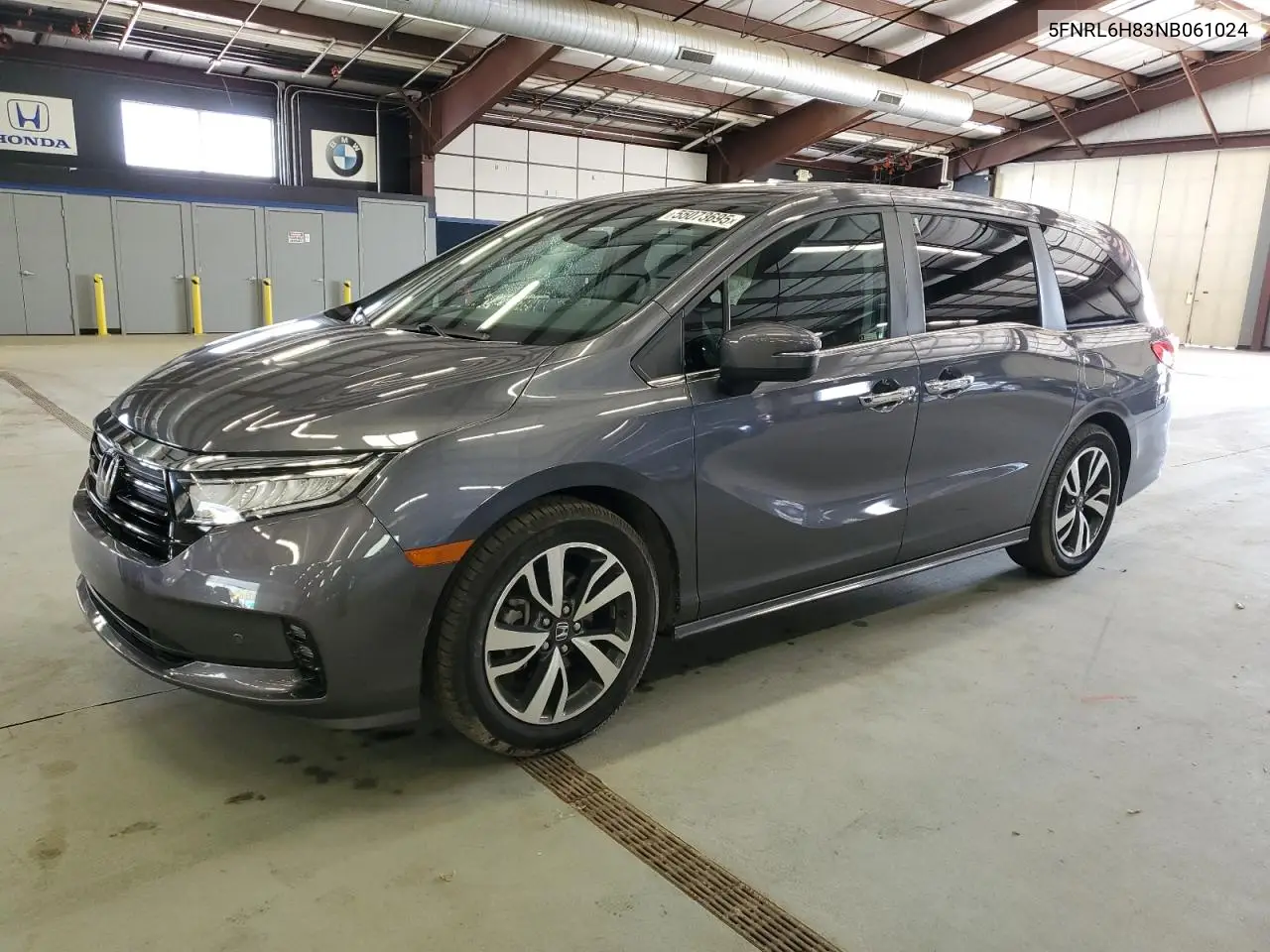 2022 Honda Odyssey Touring VIN: 5FNRL6H83NB061024 Lot: 55073695