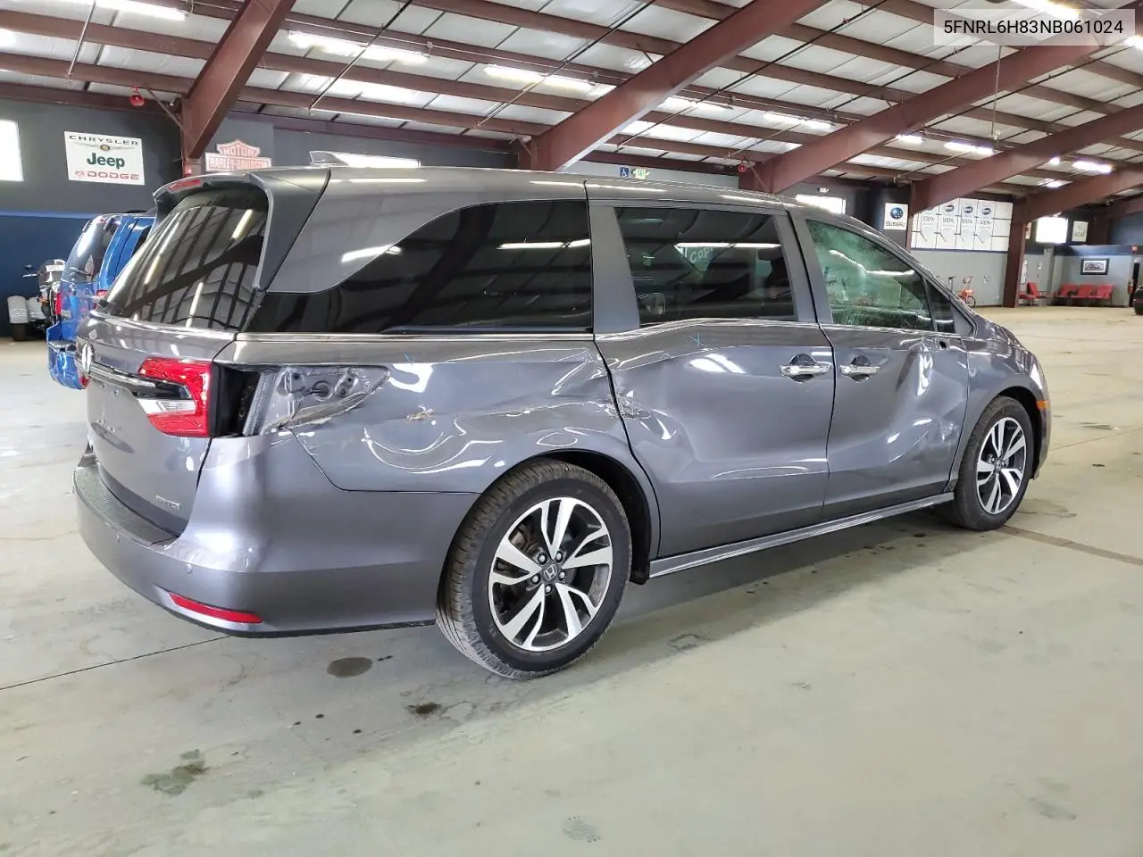 2022 Honda Odyssey Touring VIN: 5FNRL6H83NB061024 Lot: 55073695