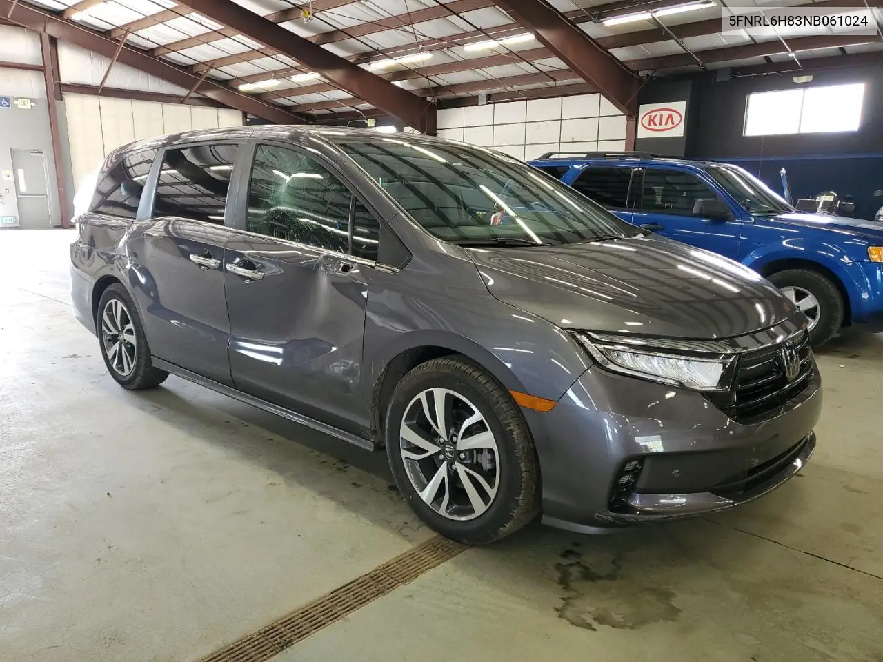 2022 Honda Odyssey Touring VIN: 5FNRL6H83NB061024 Lot: 55073695