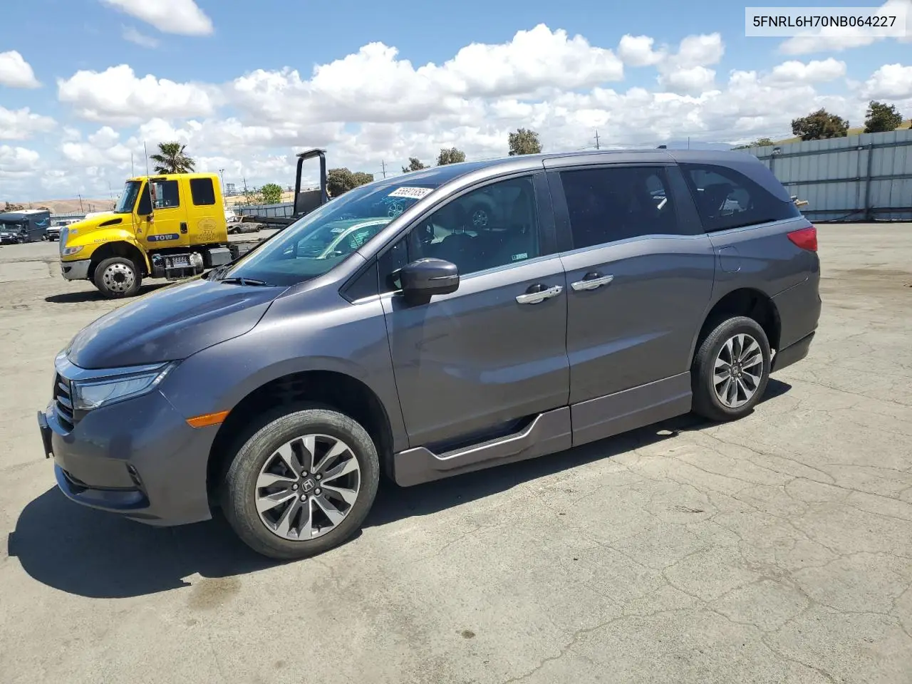 2022 Honda Odyssey Exl VIN: 5FNRL6H70NB064227 Lot: 55691855