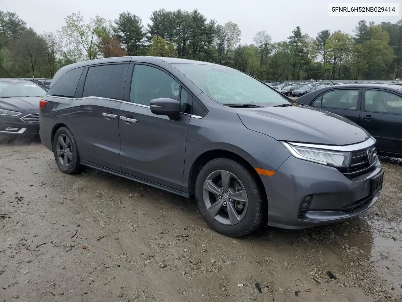 2022 Honda Odyssey Ex VIN: 5FNRL6H52NB029414 Lot: 55947155