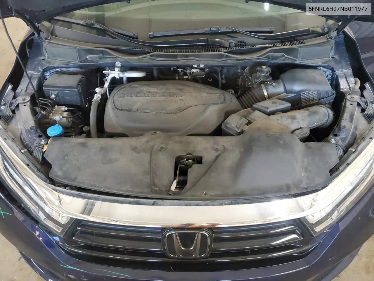 2022 Honda Odyssey Elite VIN: 5FNRL6H97NB011977 Lot: 56356345