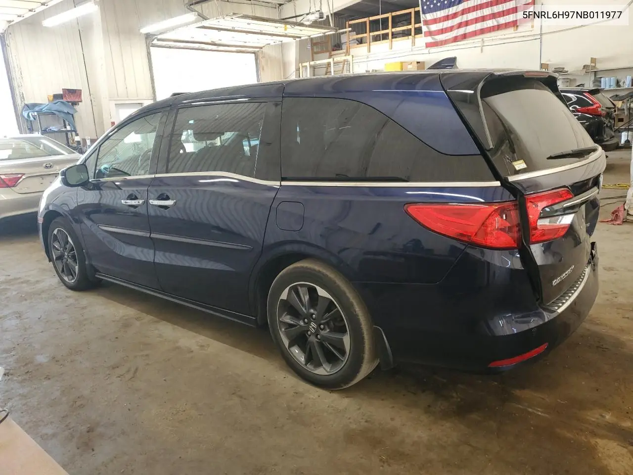2022 Honda Odyssey Elite VIN: 5FNRL6H97NB011977 Lot: 56356345
