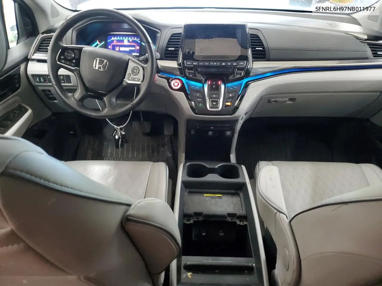 2022 Honda Odyssey Elite VIN: 5FNRL6H97NB011977 Lot: 56356345