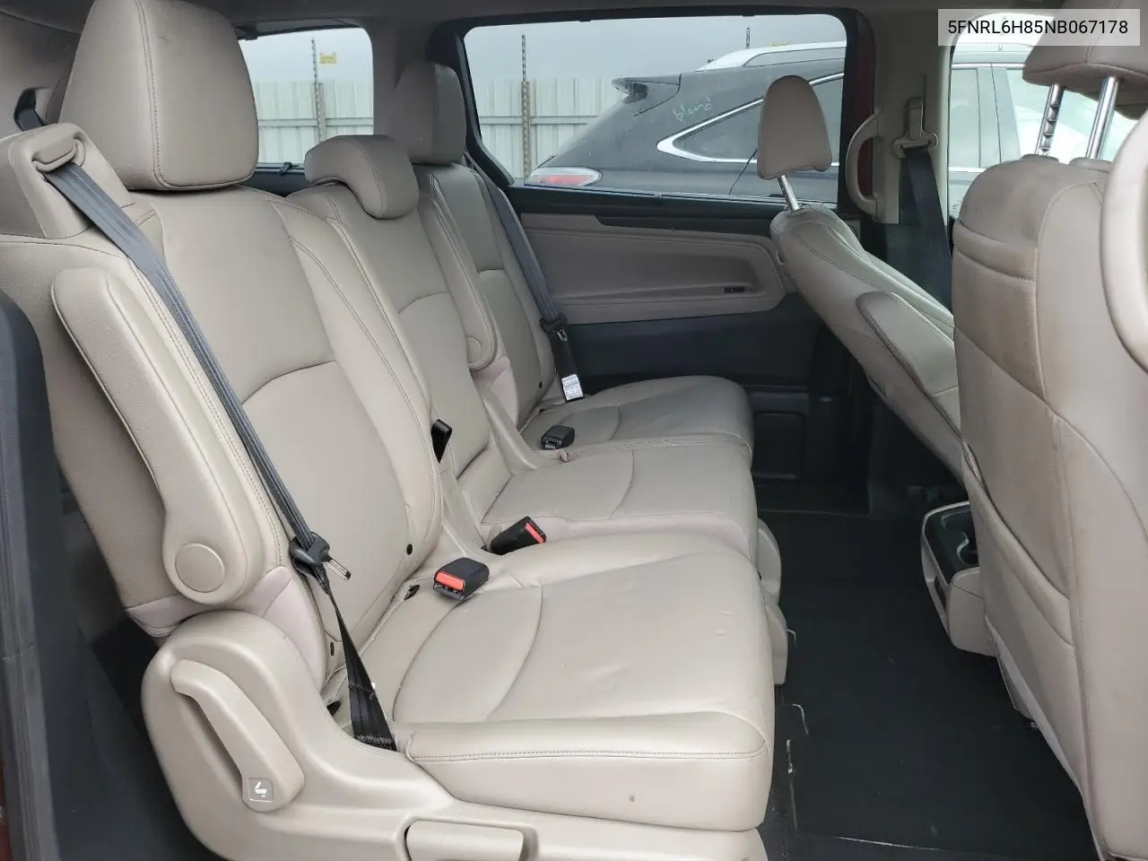 2022 Honda Odyssey Touring VIN: 5FNRL6H85NB067178 Lot: 56577315